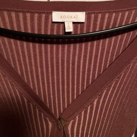 Kookai Sadie Button Midi Dress - Size 1 (38) / Coco - Picture 3 of 6